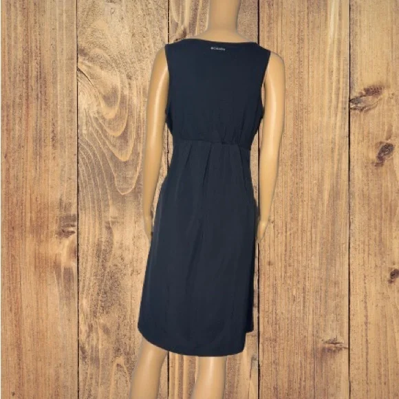 Columbia Omni-Shield Sun Protection Sleeveless Black Dress Scoop Neck Med - Picture 2 of 6